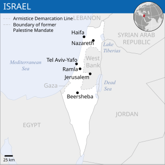 Israelහි පිහිටීම