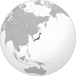 Japan හි පිහිටීම